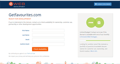 Desktop Screenshot of getfavourites.com